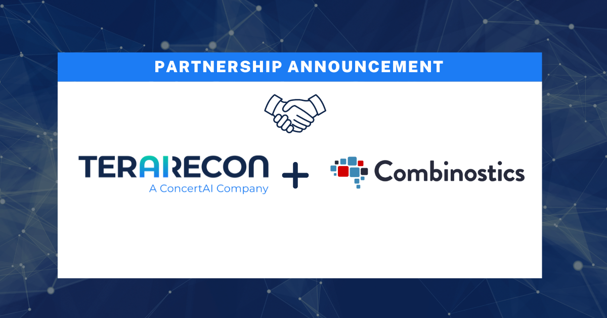 Combinostics and TeraRecon Partnership Graphic