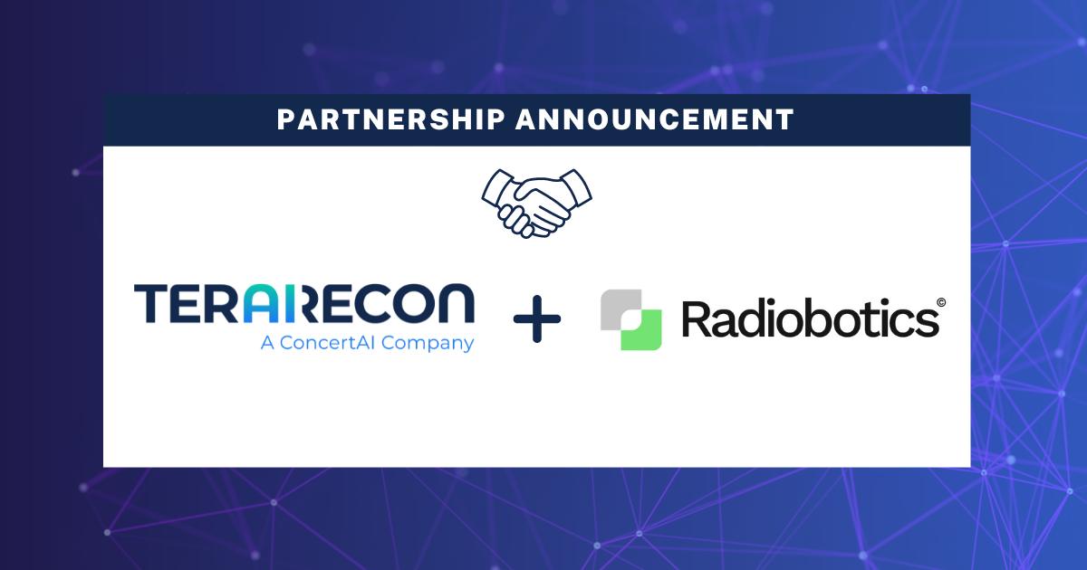 Radiobotics and TeraRecon Partnership Graphic