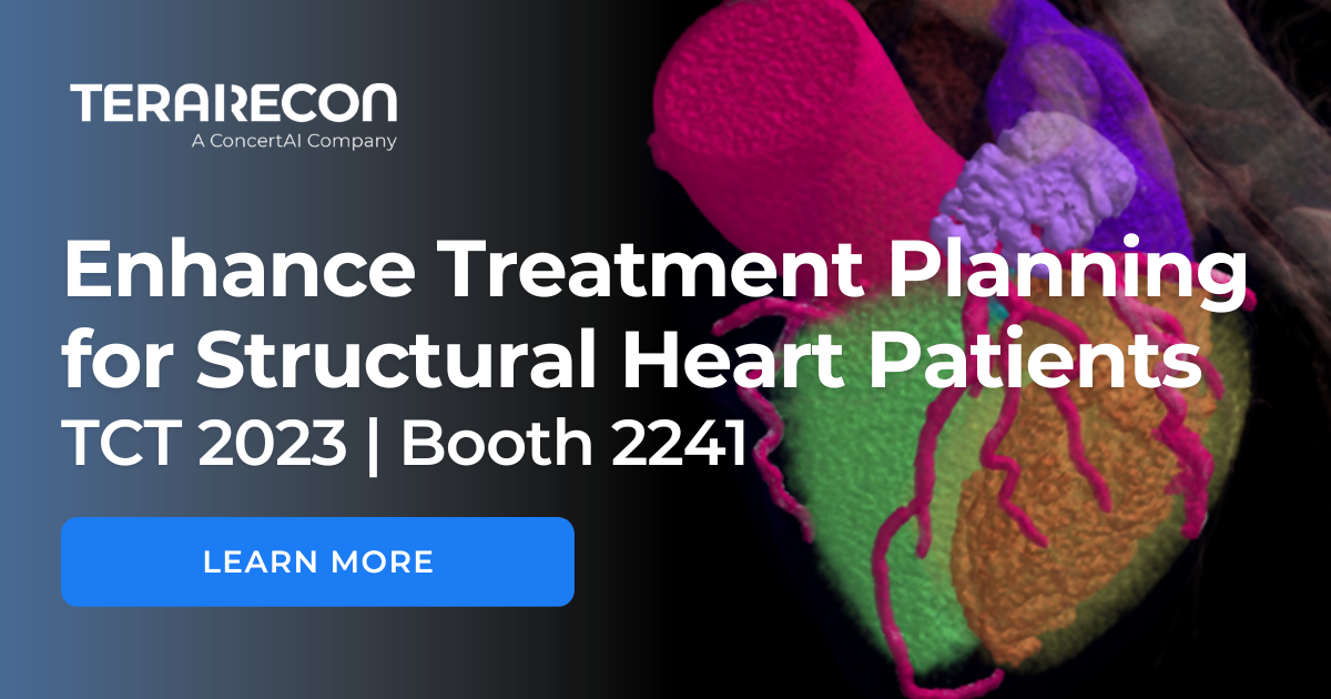 ConcertAI's TeraRecon Showcases New Clinical and AI Solutions Designed to Enhance Treatment Planning for Structural Heart Patients at TCT 2023