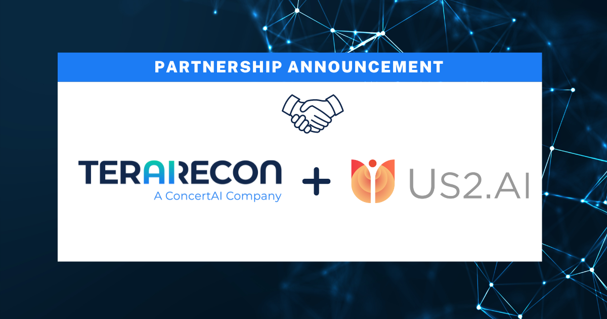 Us.2ai and TeraRecon Partnership Graphic