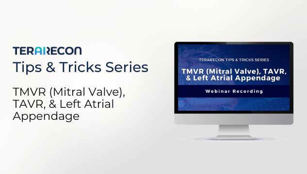 Webinar Resources Page Images_TeraRecon TMVR (Mitral Valve), TAVR, & Left Atrial Appendage Tips & Tricks Webinar
